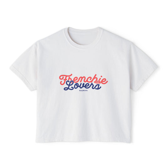 Frenchie Lovers Boxy Tee — Cute Dog Mom Shirt for French Bulldog Fans