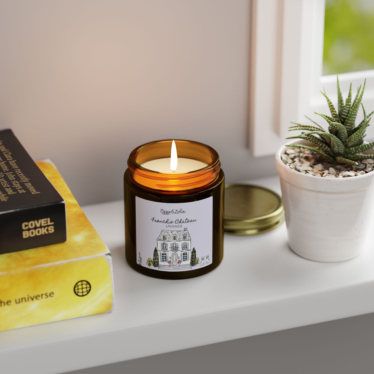 Lavende Frenchie Chateau Candle | Coconut Apricot Wax Jar