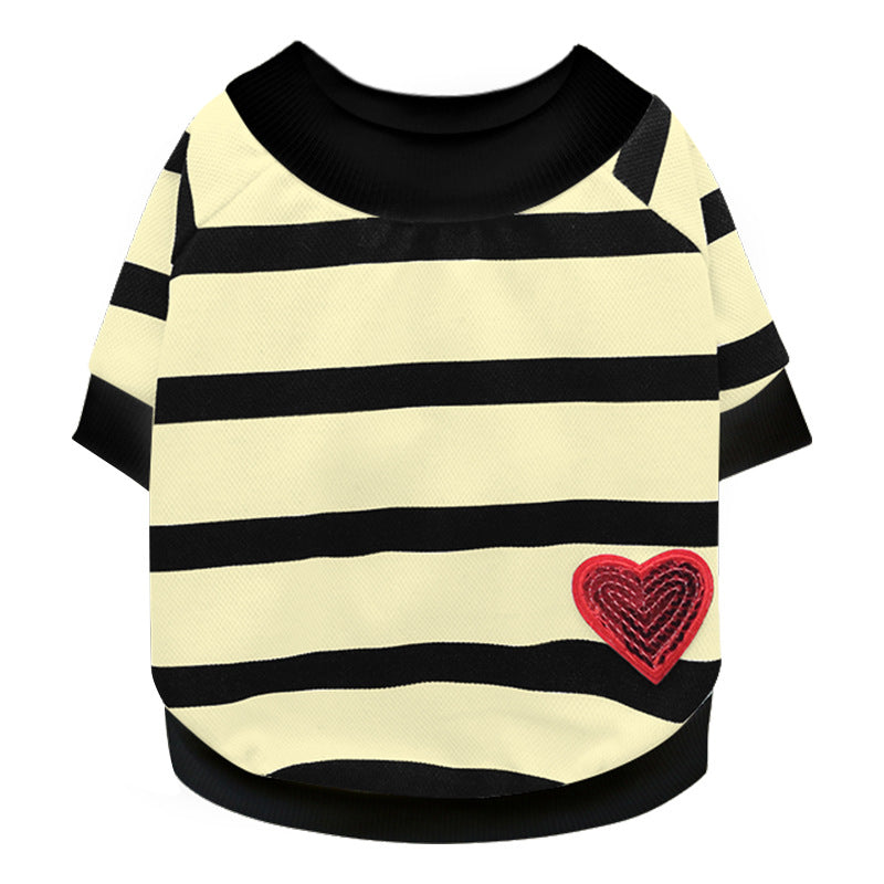 Heart Motif Doggie Sweater - Spring/Summer