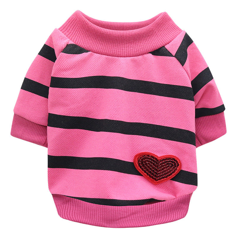 Heart Motif Doggie Sweater - Spring/Summer