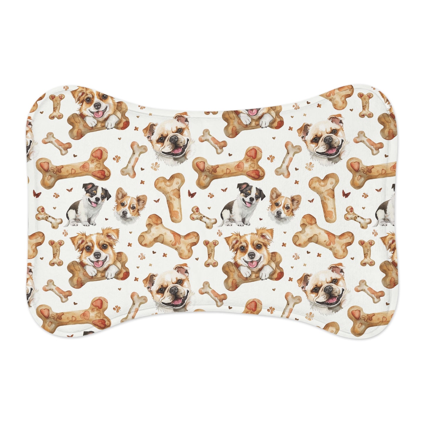 Dog Bone Pattern Pet Feeding Mat