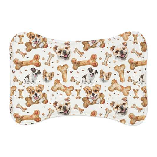 Dog Bone Pattern Pet Feeding Mat