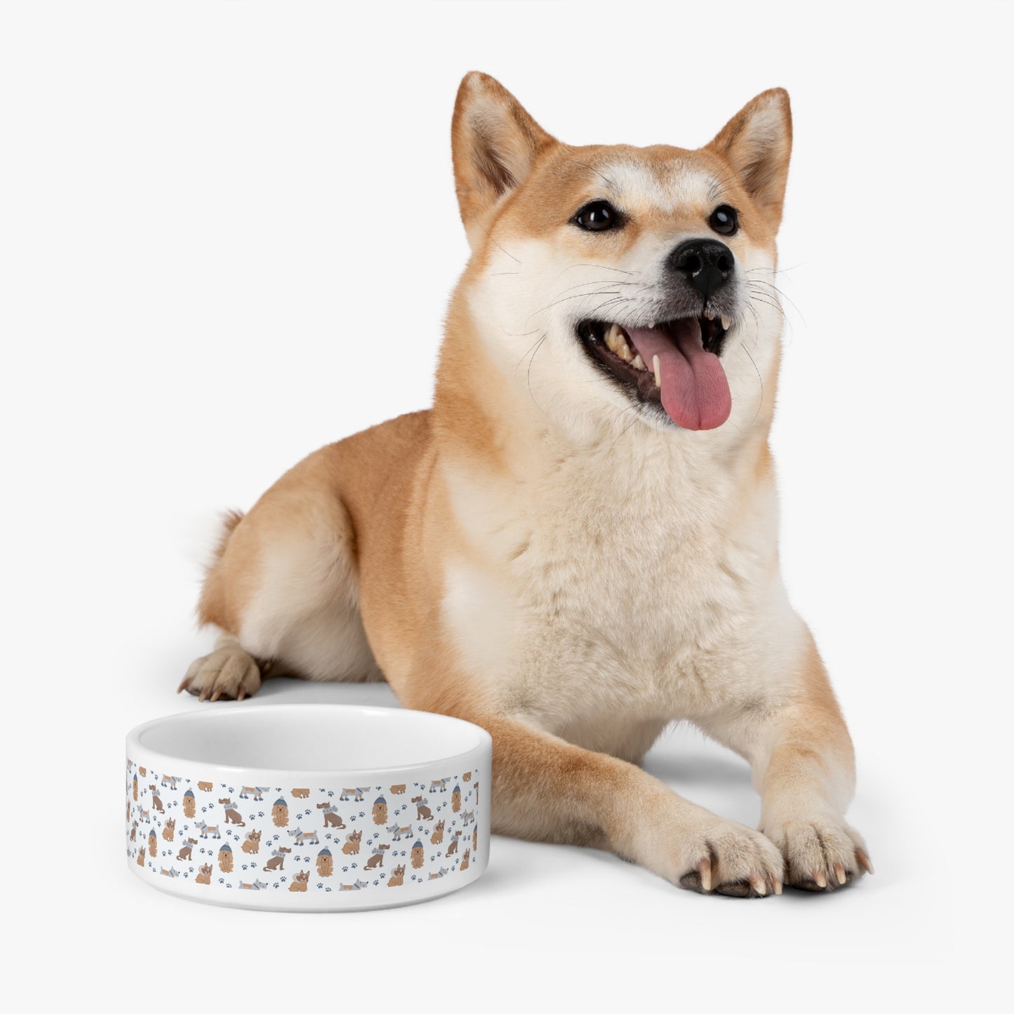 Cute Dog Pattern Ceramic Pet Bow