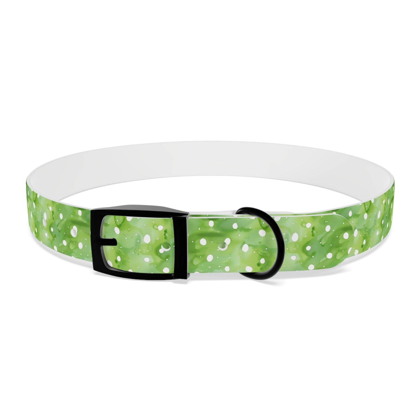 Green Polka Dot Dog Collar