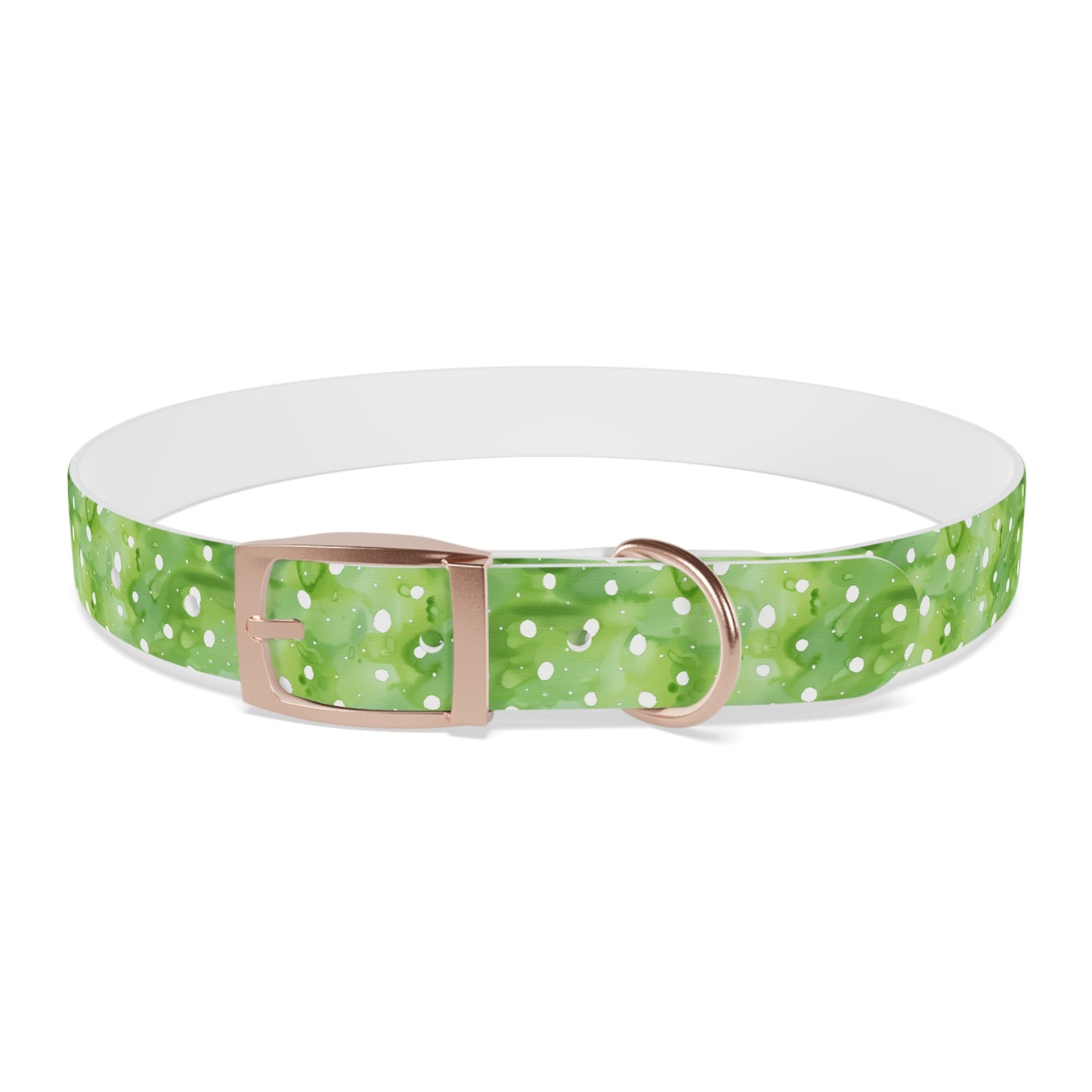 Green Polka Dot Dog Collar