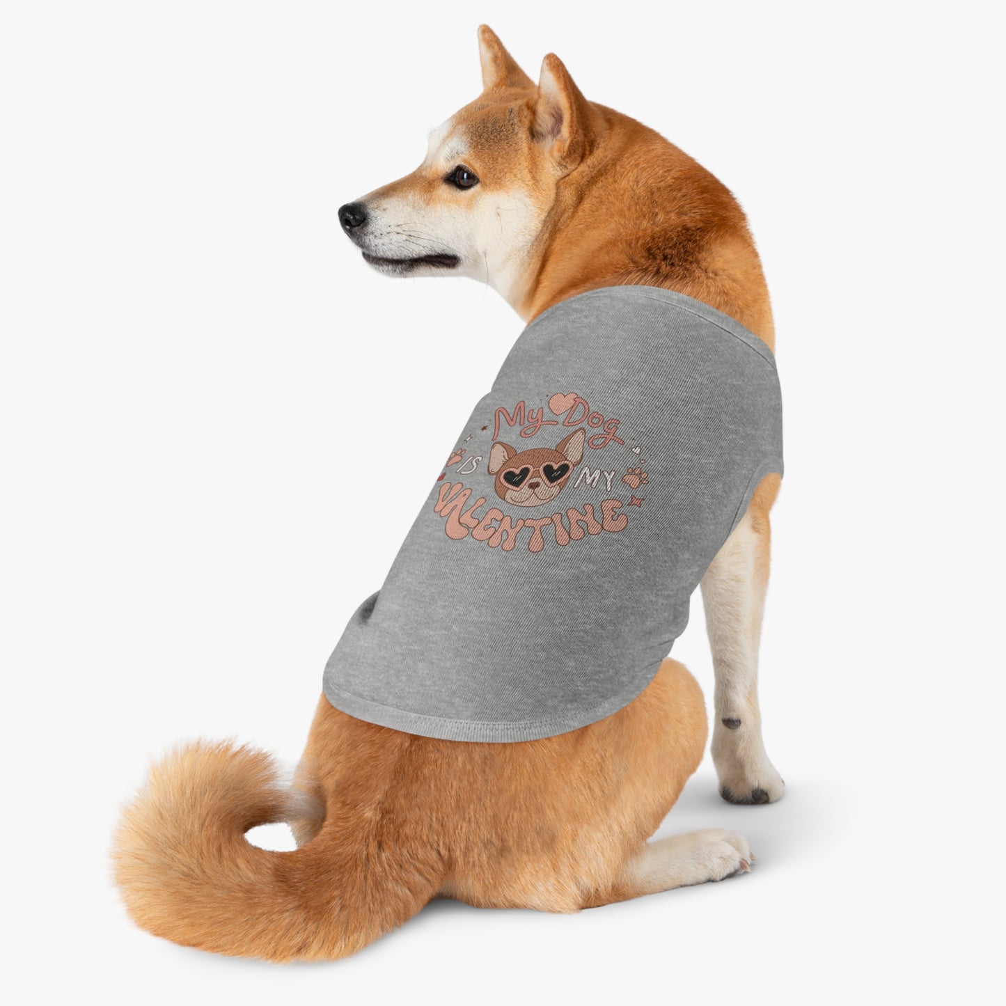 "My Dog Is My Valentine" Cute Valentine’s Day Dog Shirt