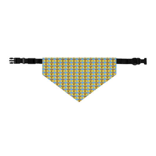 Food Bowl Pattern Pet Bandana Collar | Cute Food bowl Print