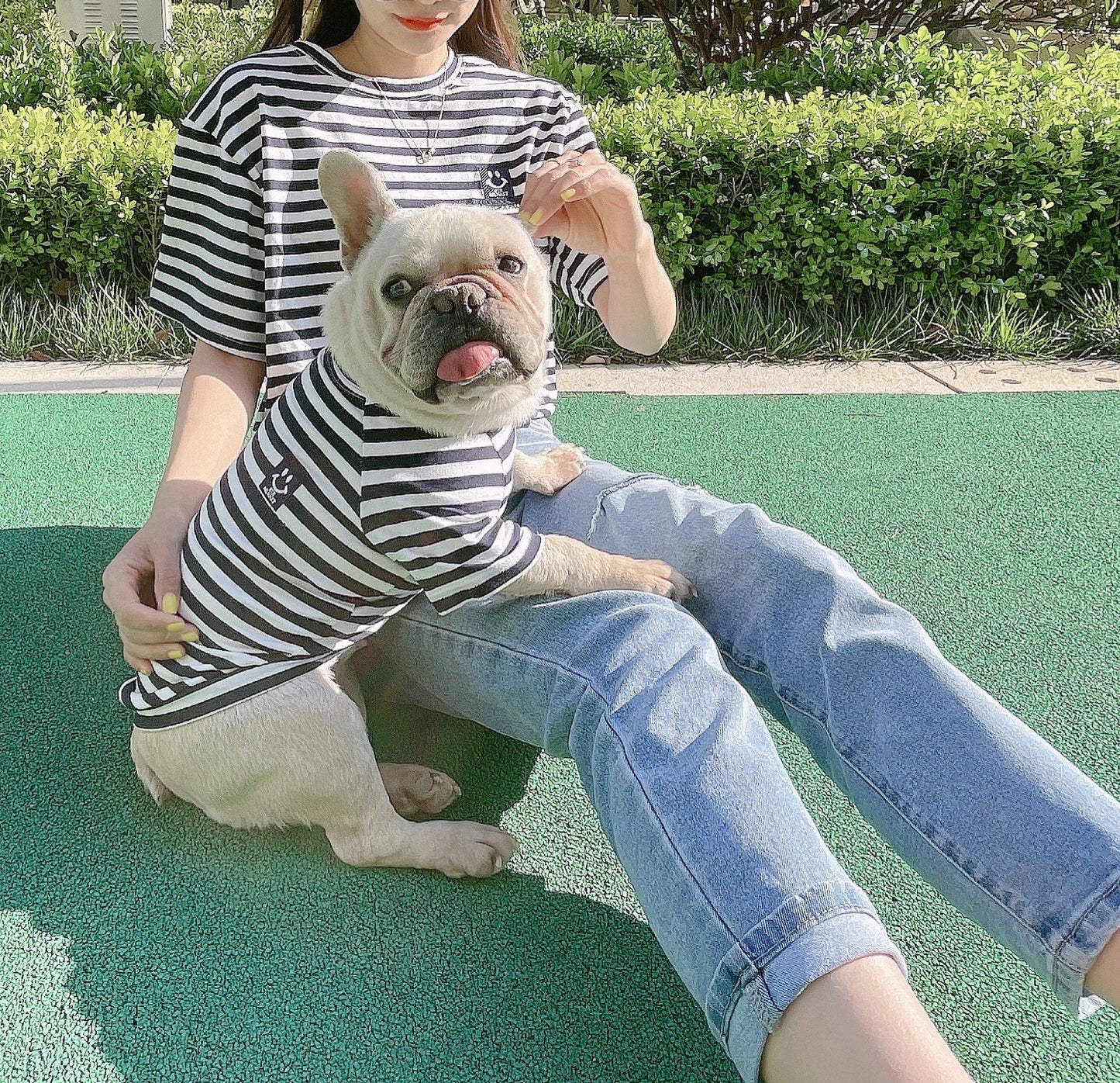 Chic Striped Companion Tee