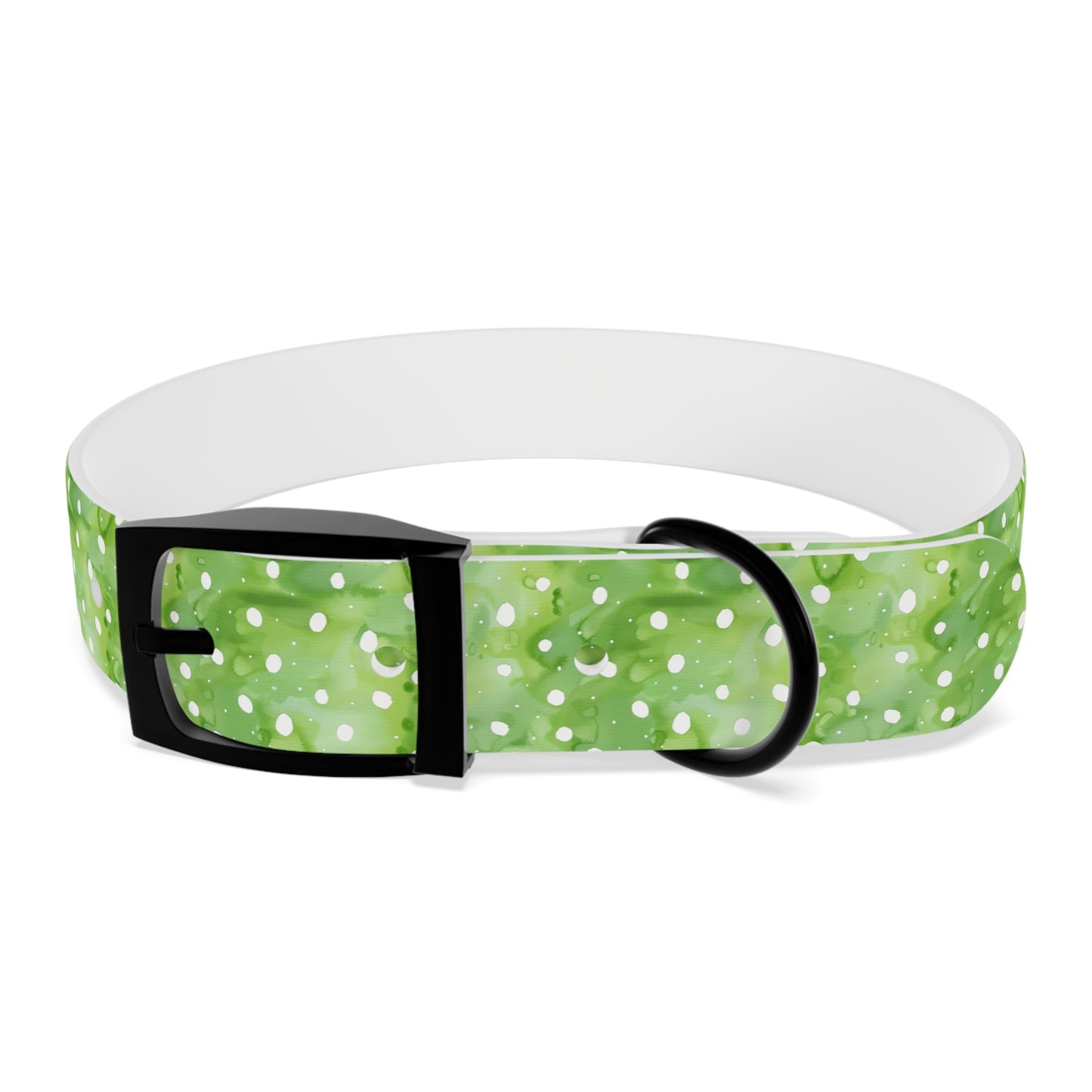 Green Polka Dot Dog Collar