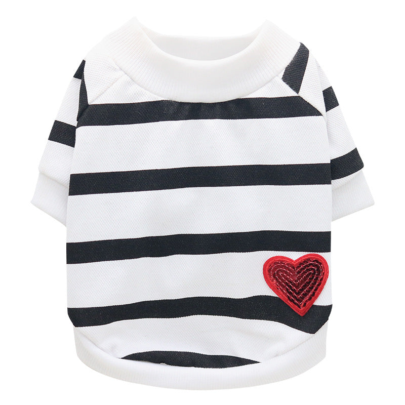 Heart Motif Doggie Sweater - Spring/Summer