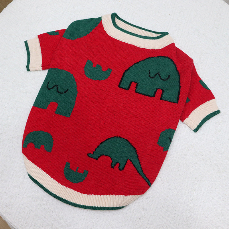 Elephant Cartoon Cozy Dog Sweater