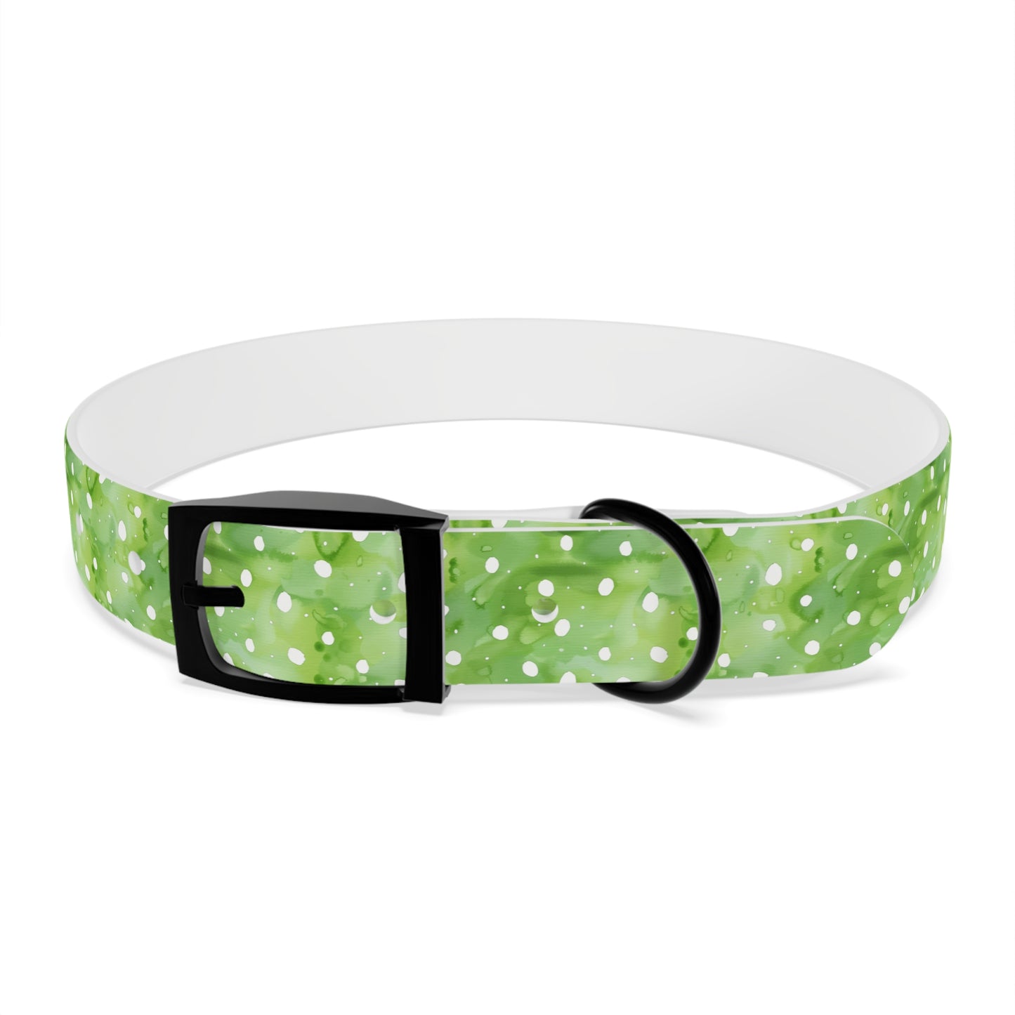 Green Polka Dot Dog Collar