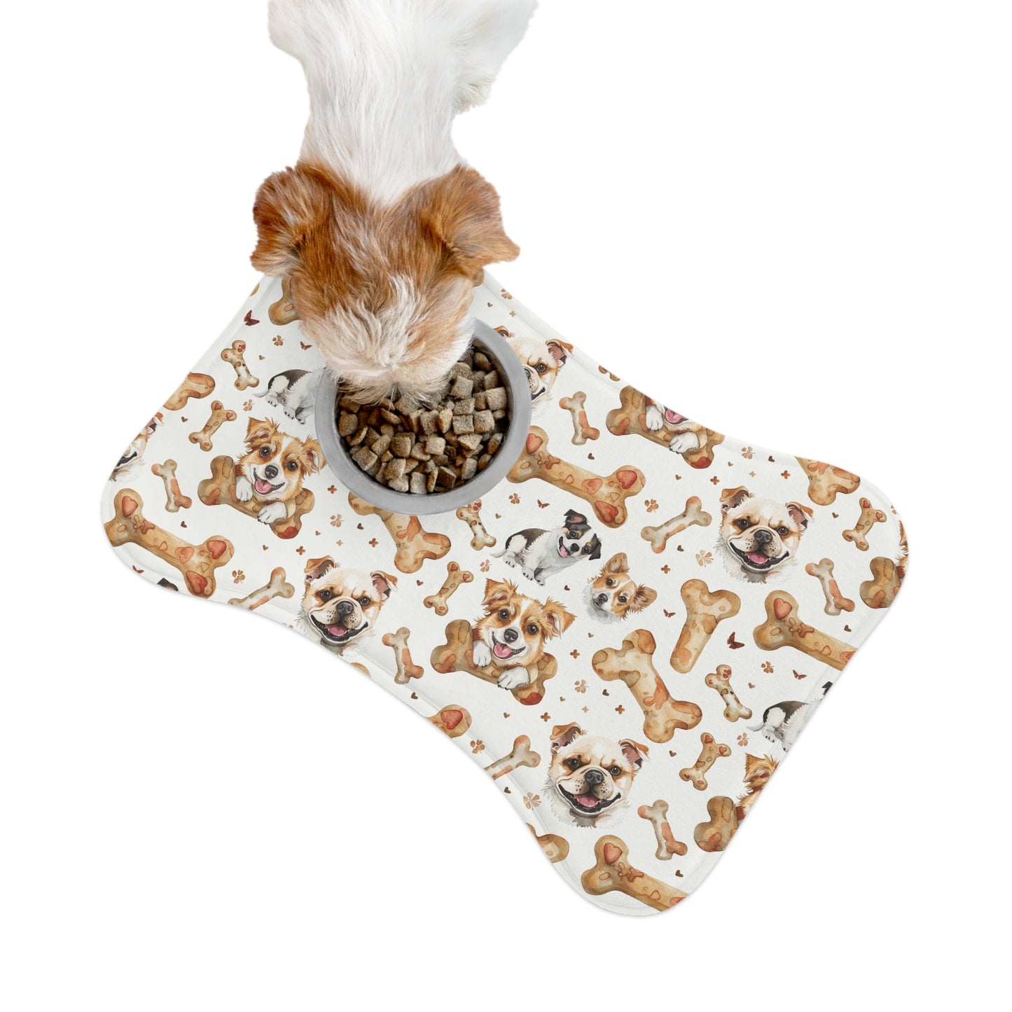 Dog Bone Pattern Pet Feeding Mat