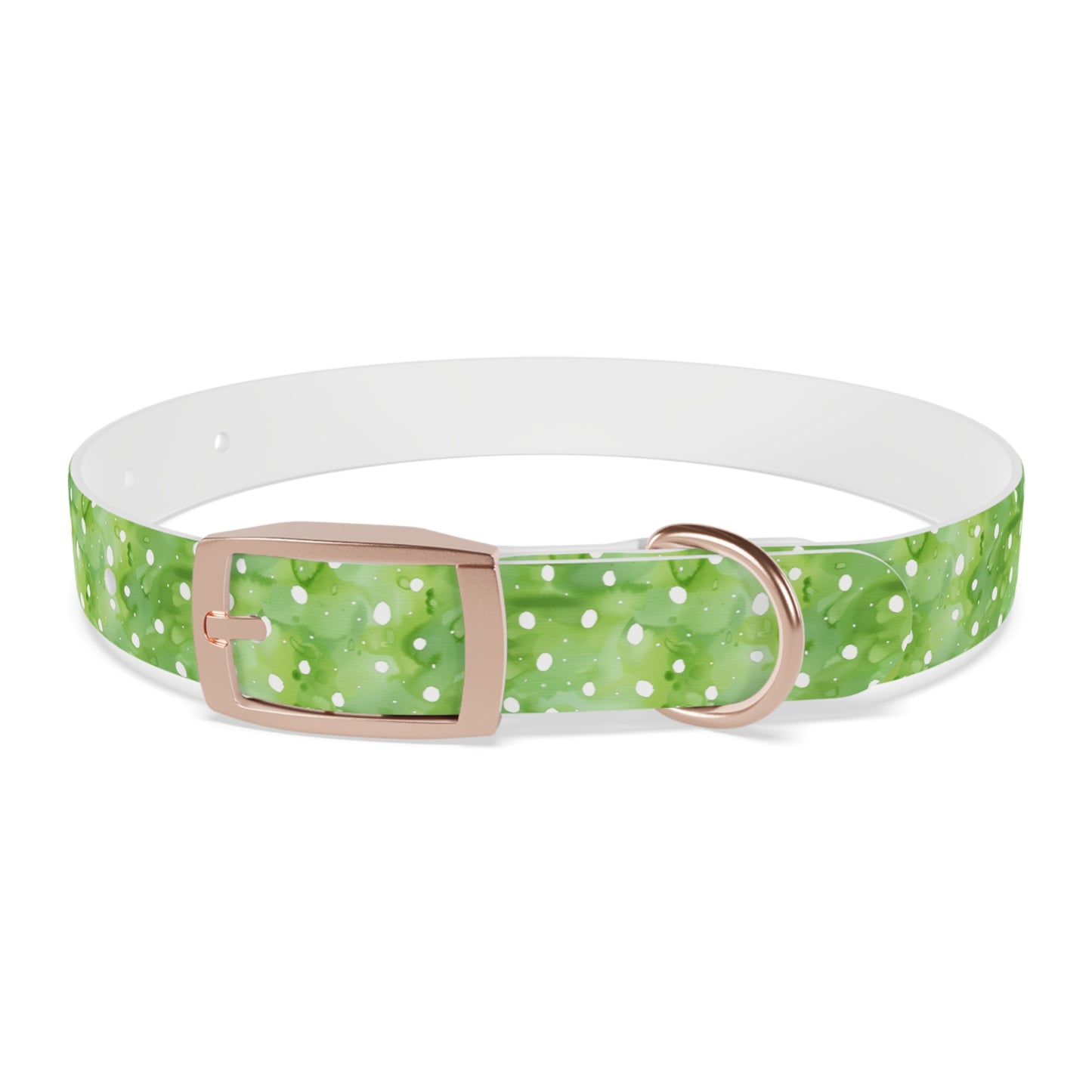 Green Polka Dot Dog Collar