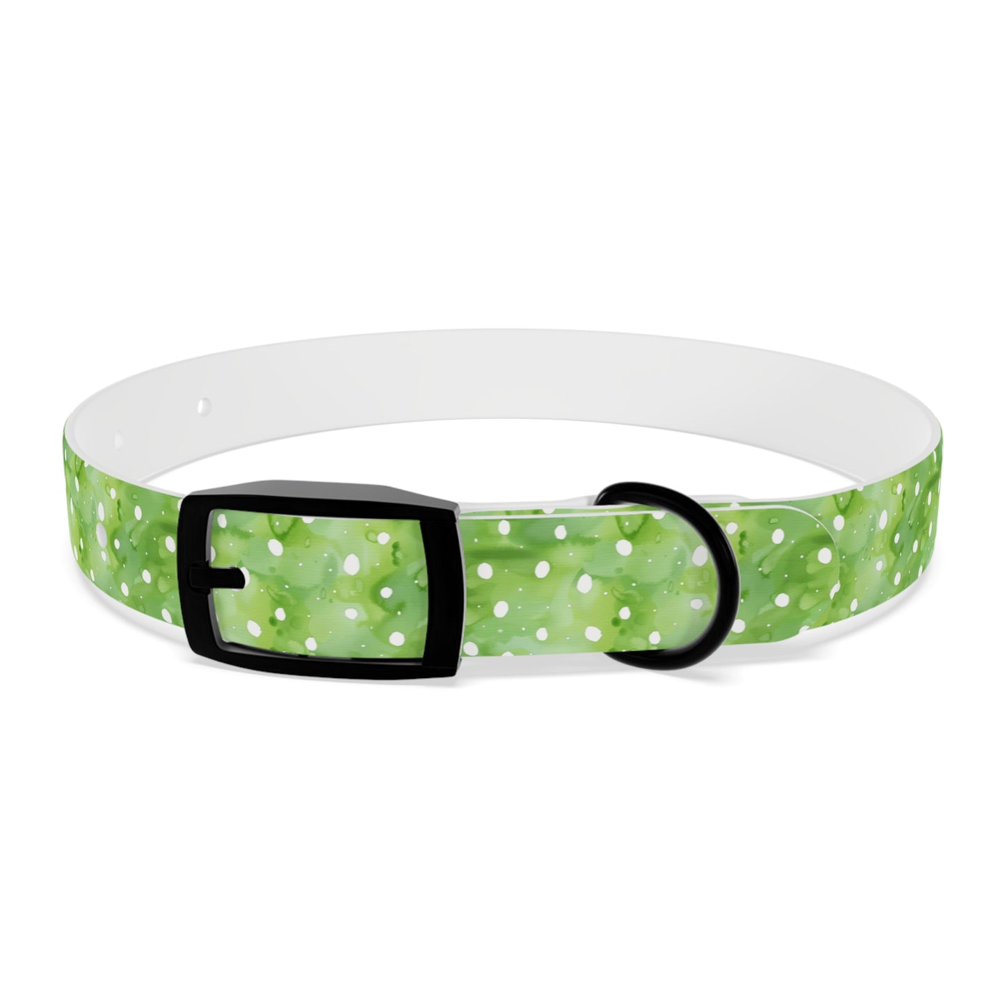 Green Polka Dot Dog Collar