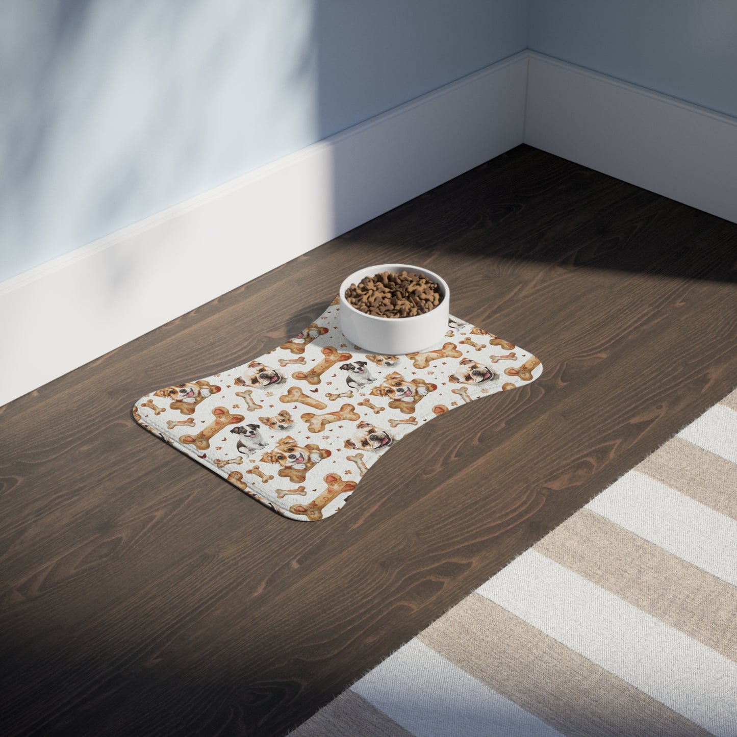Dog Bone Pattern Pet Feeding Mat