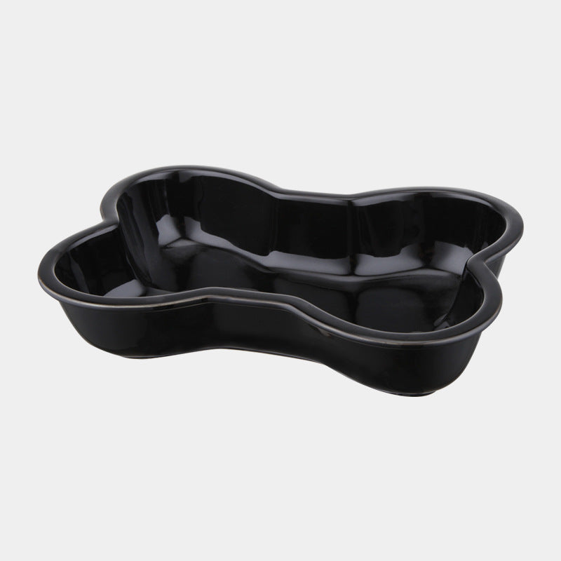 Stable Ceramic Pet Feeding Bowl for Neck Comfort